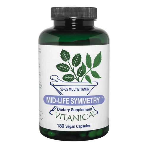 Vitanica Mid Life Symmetry Multivitaminico Mineral Alta Potencia 50 65 Vegano 180 Capsulas