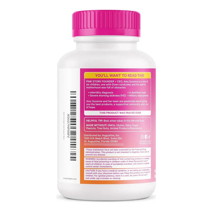 Pink Stork Total Prenatal DHA 180 Caps Soporte Nutricional Para Embarazo