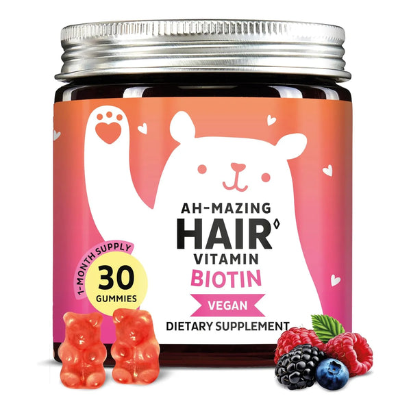 Gomitas De Biotina 5000 Mcg Cabello Fuerte Piel Radiante Uñas Sanas Vegano