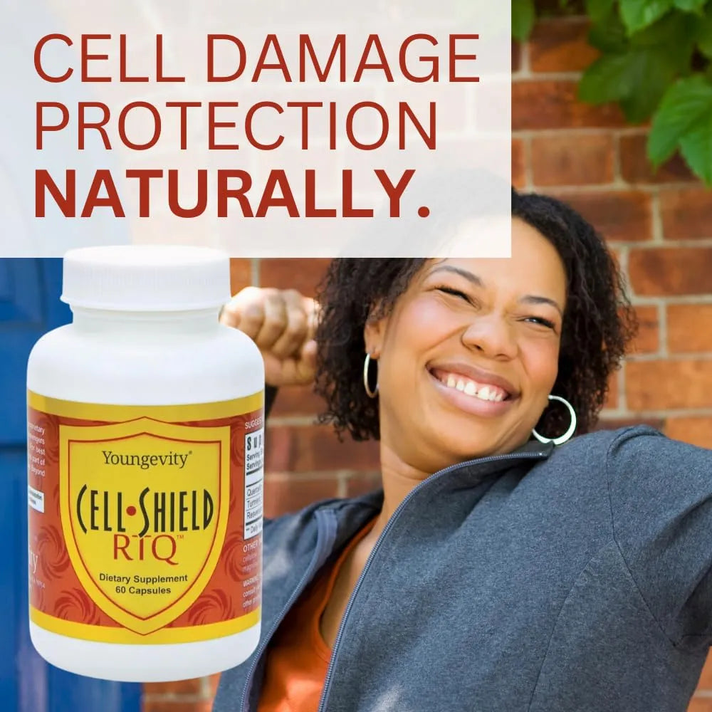 Cell Shield RTQ Curcumina Quercetina Knotweed Japonés Antioxidante 60 Cápsulas