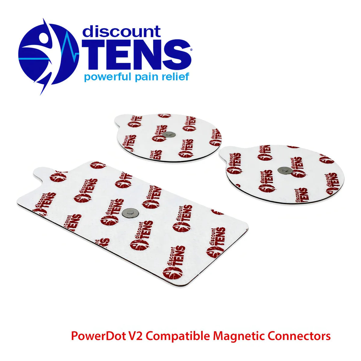 Electrodos Premium PowerDot V2 12 Unidades Hidrogel Duradero Y Reutilizable