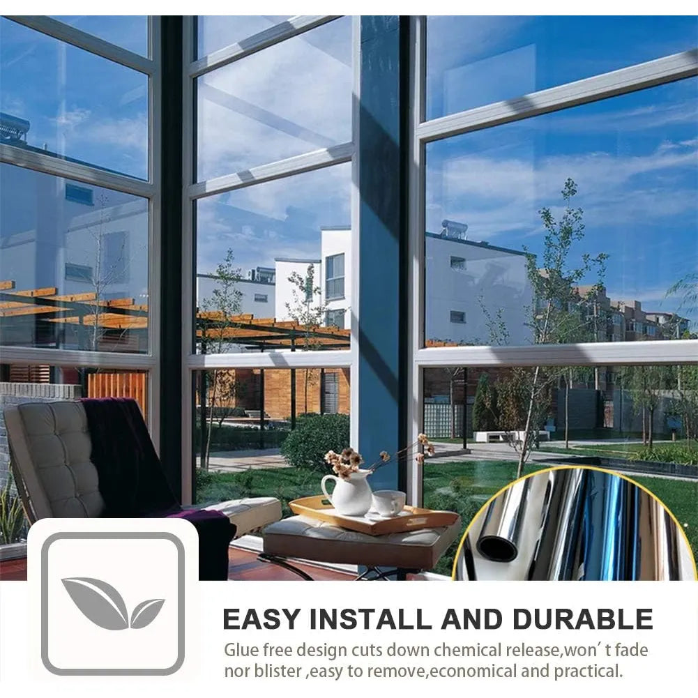 Vinilo Para Ventana Filmgoo Tratamiento Espejo Control Calor UV Privacidad