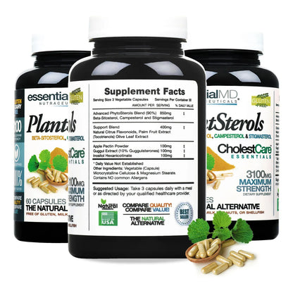 Esenciales De Fitosterol 60 Cápsulas Apoyo Cardiovascular Natural