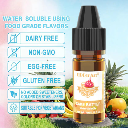 Aceite Aromatizante Concentrado De Caramelo Sabor Piña Y Fresa 36 Sabores Para Cocinar Hornear Y Más