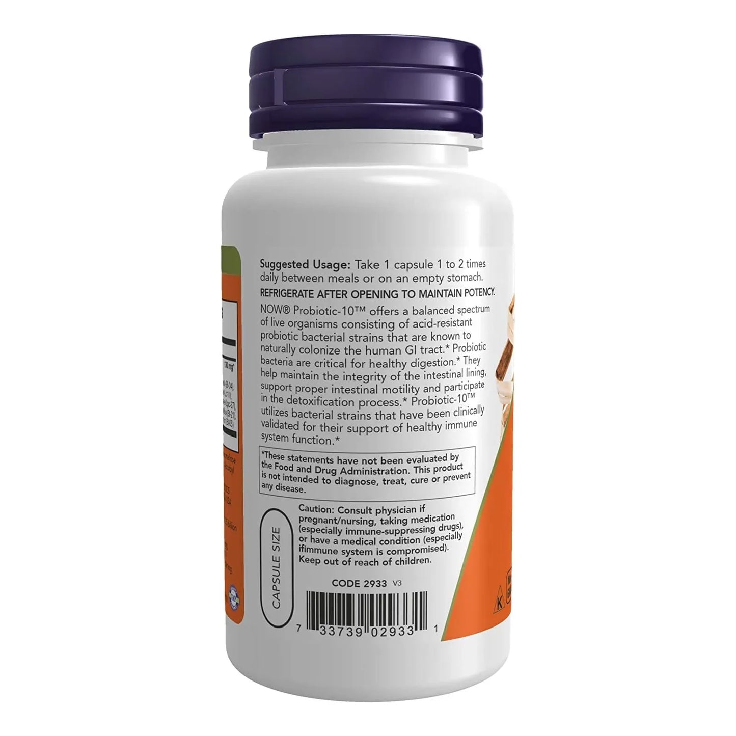 Probiotico 25 Mil Millones 10 Cepas 100 Capsulas Paquete X 3 NOW Foods