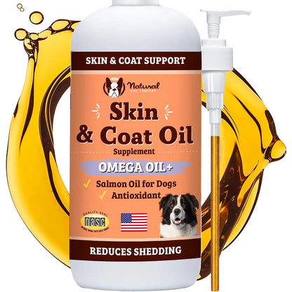 Aceite Natural Para Perros 473 Ml Salud Piel Pelaje Suave Om Natural Dog Company