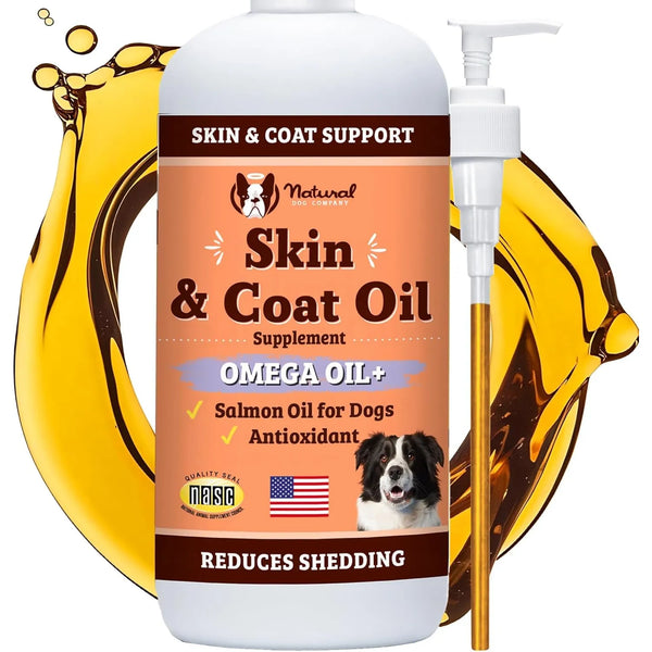 Aceite Natural Para Perros 473 Ml Salud Piel Pelaje Suave Om Natural Dog Company