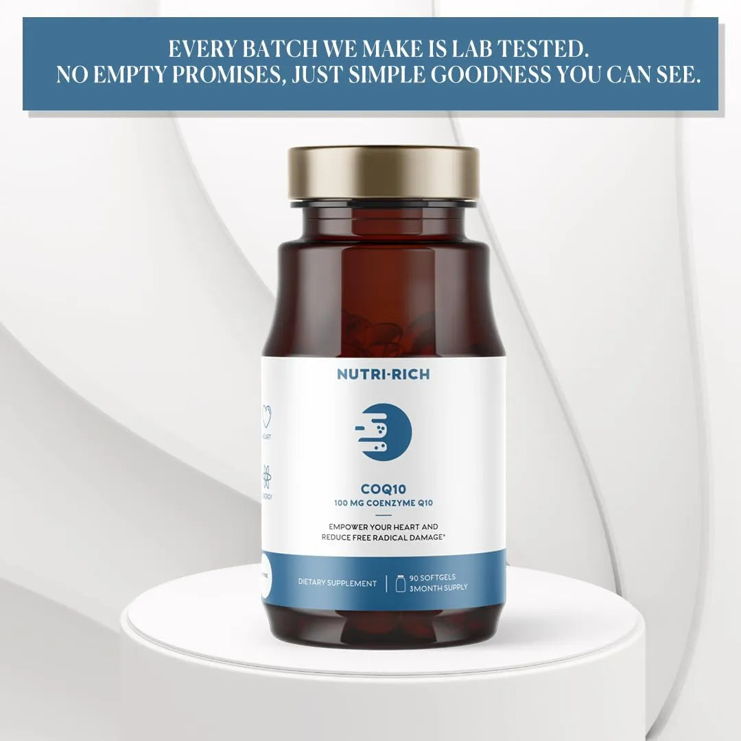 Coenzima Q10 100 Mg Antioxidante Energía Celular Salud Cardíaca