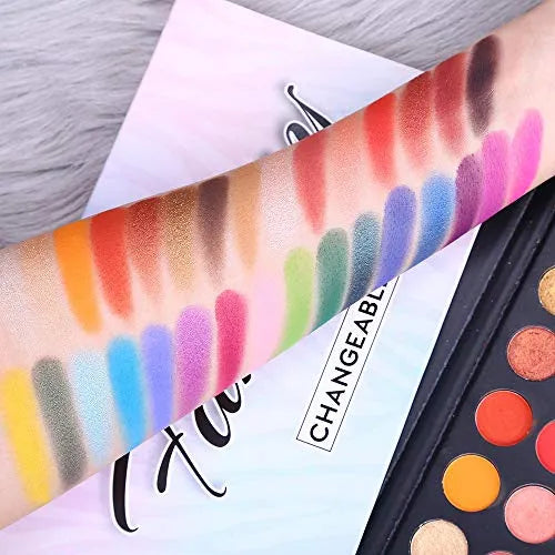 Paleta De Sombras Prism Makeup 12 Tonos Mate Y Brillos Profesional