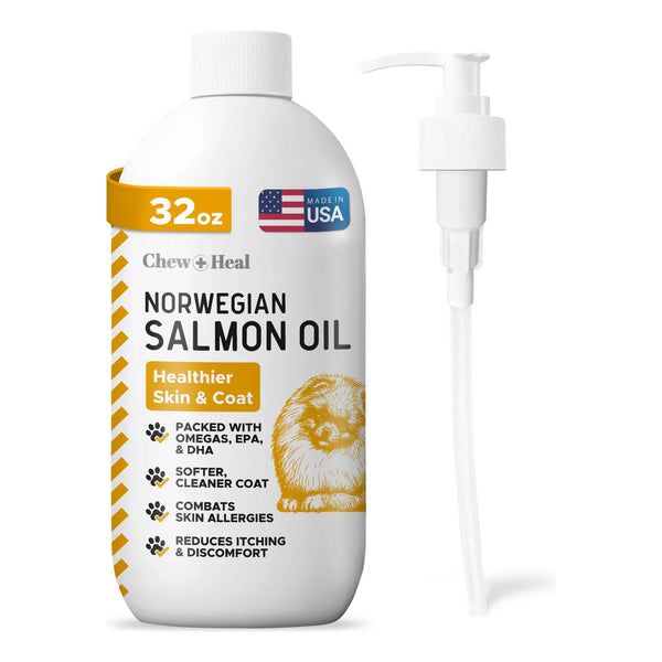 Aceite De Salmón Natural Para Perros Y Gatos 32 Onzas Rico En Omega 3 Piel Y Pelaje Saludable