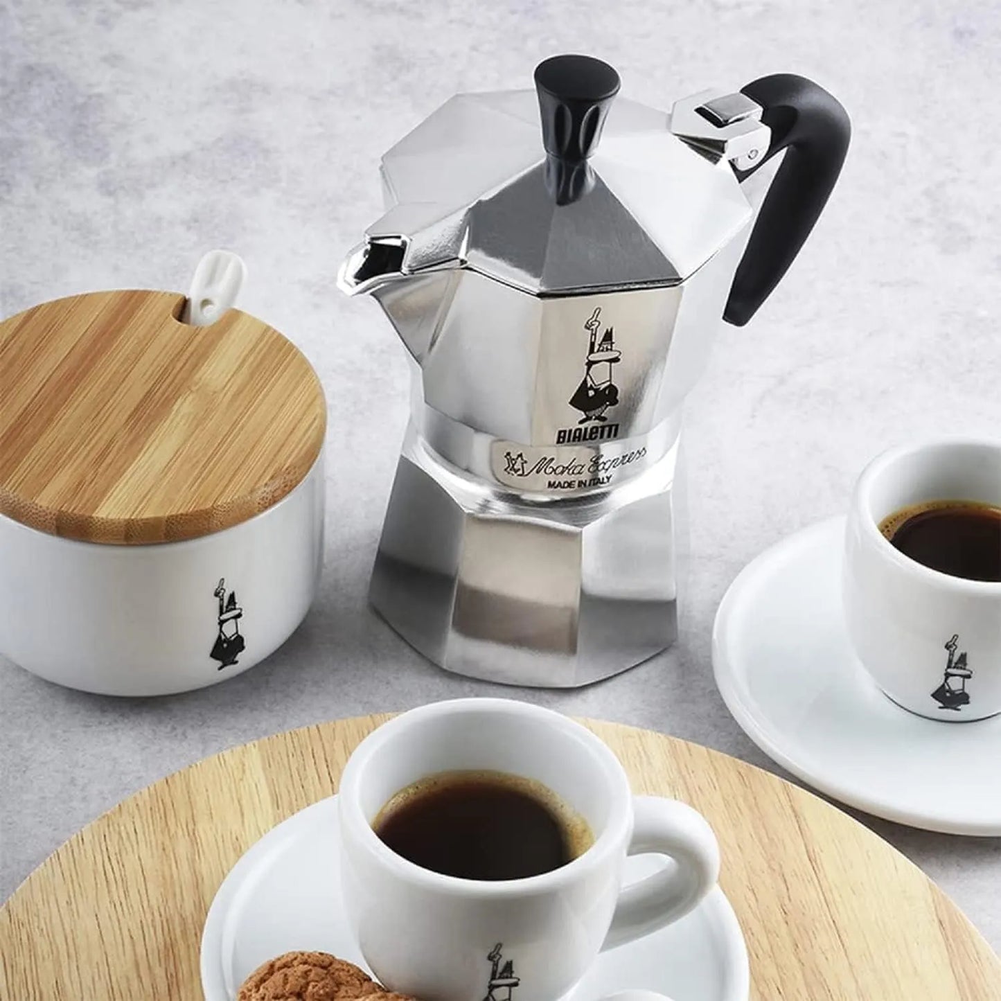 Cafetera Bialetti Moka Express 1 Taza Plateada Café Italiano Tradicional