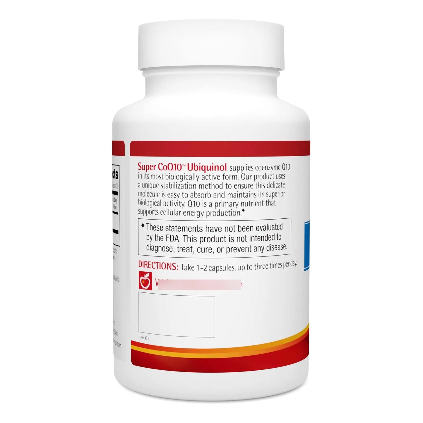 Super CoQ10 Ubiquinol CoQH CF 100 Mg 60 Capsulas Sin Soja Altamente Absorbible