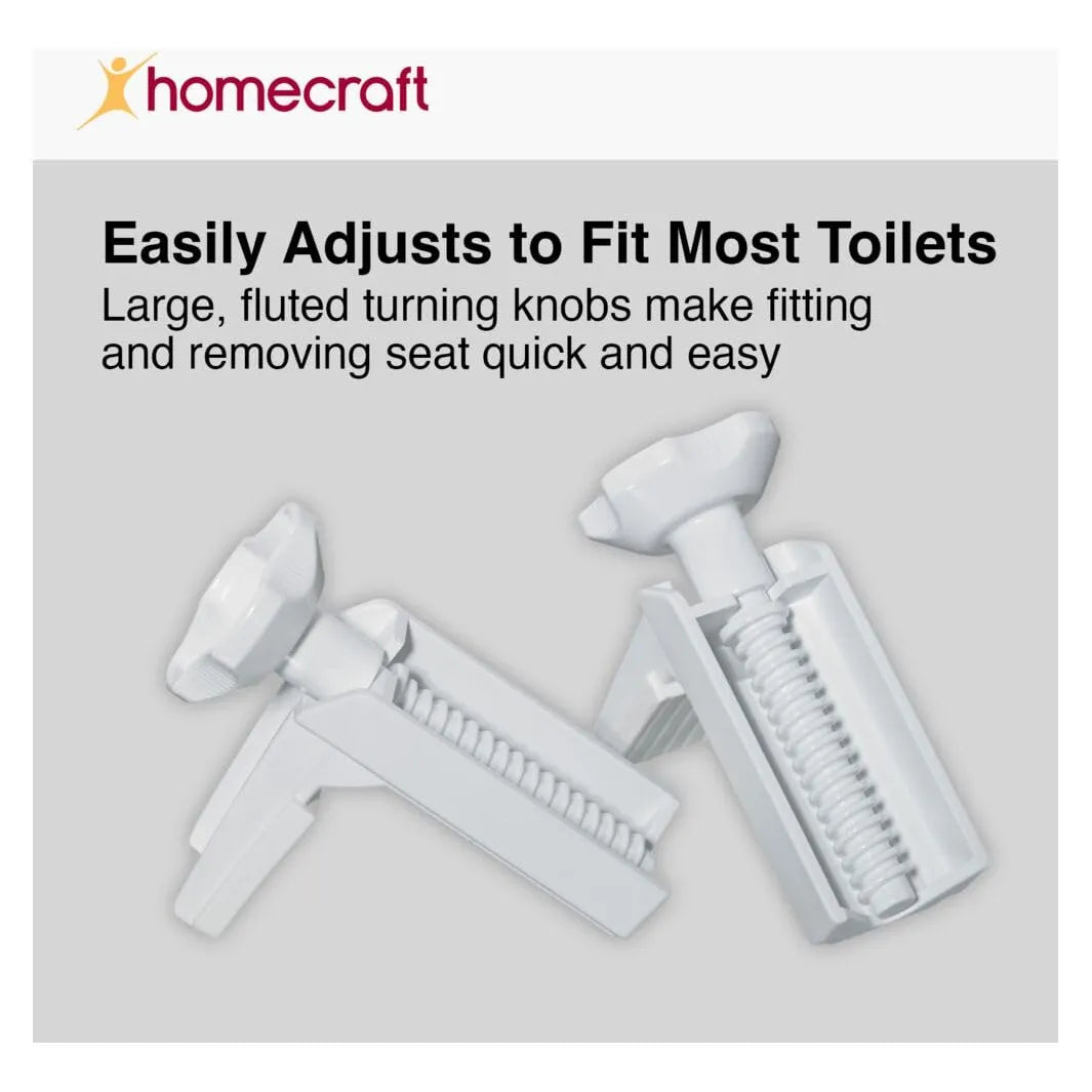 Homecraft Savanah Asiento Elevado Para Inodoro 15 Cm Bloqueo Seguro