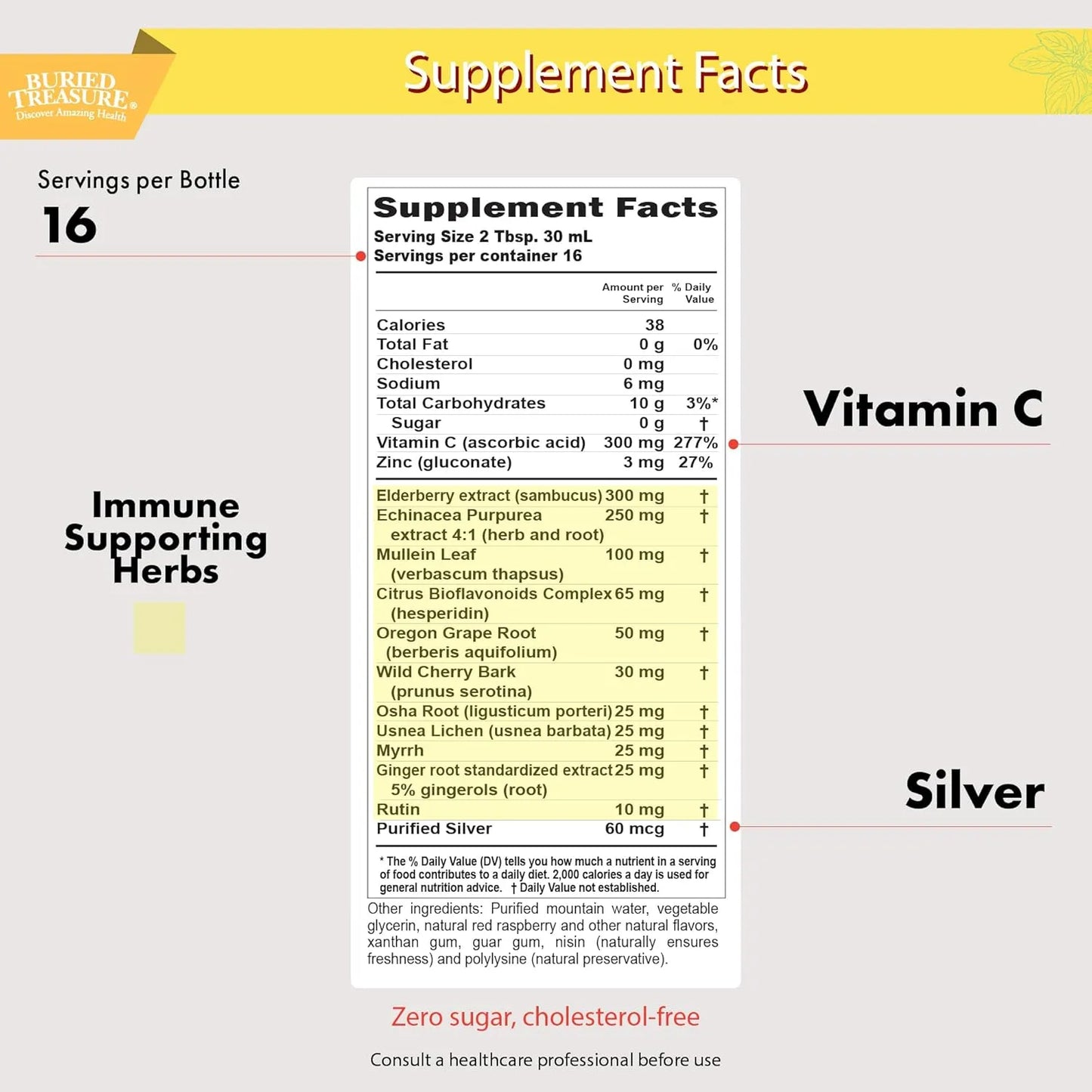 Suplemento Inmunologico Infantil Con Sauco Vitamina C 480ml