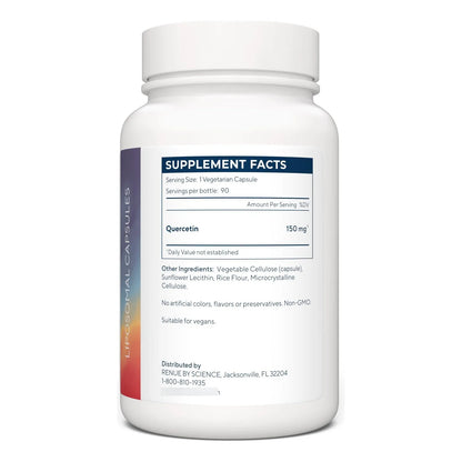 Quercetina Liposomal 150 Mg 90 Cápsulas Antioxidante E Inmunológico