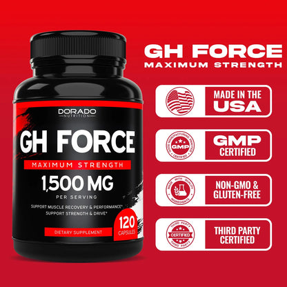 Suplemento Hgh 120 Capsulas 1500 Mg Crecimiento Muscular Y Recuperacion