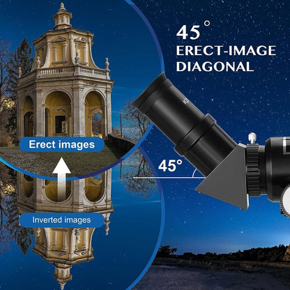 Telescopio Aomekie 70/400 Con Adaptador De Telefono Ideal Para Principiantes Y Niños