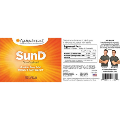 Vitamina D SunD 8000 Ui Fortalece Huesos Y Sistema Inmune Con Vitamina K2