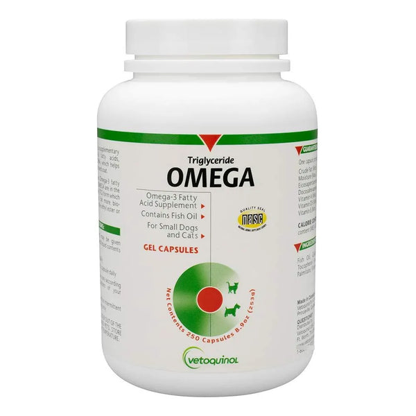 Aceite De Pescado Omega 3 Para Perros Y Gatos Con Triglicéridos 250 Cápsulas