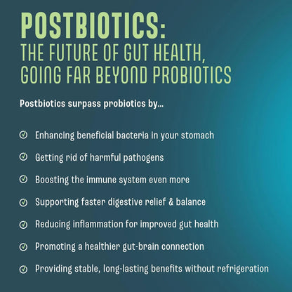 Cápsulas Postbióticas Salud Intestinal 200X Más Eficaces Que Probióticos Vegano