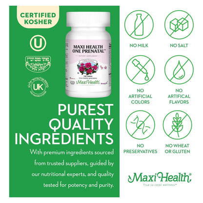 One Prenatal Vitaminas Prenatales Con Hierro Absorción Mejorada Multivitamínico Diario Para Mujeres