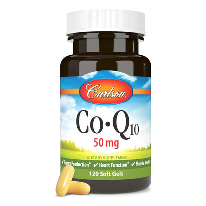 Coenzima Q10 50 Mg Capsulas Blandas Energia Y Salud Corazon 120 Unidades
