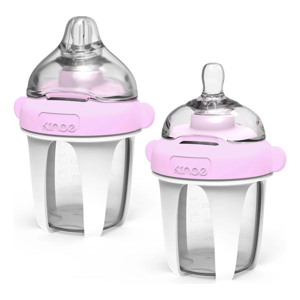 Biberon Silicona Anticolicos A Prueba Fugas Facil Limpieza Kiinde Active Latch