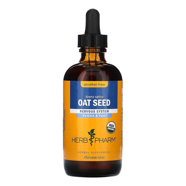 Glicerina De Semillas De Avena Organica Herb Pharm 120 Ml Apoyo Sistema Nervioso
