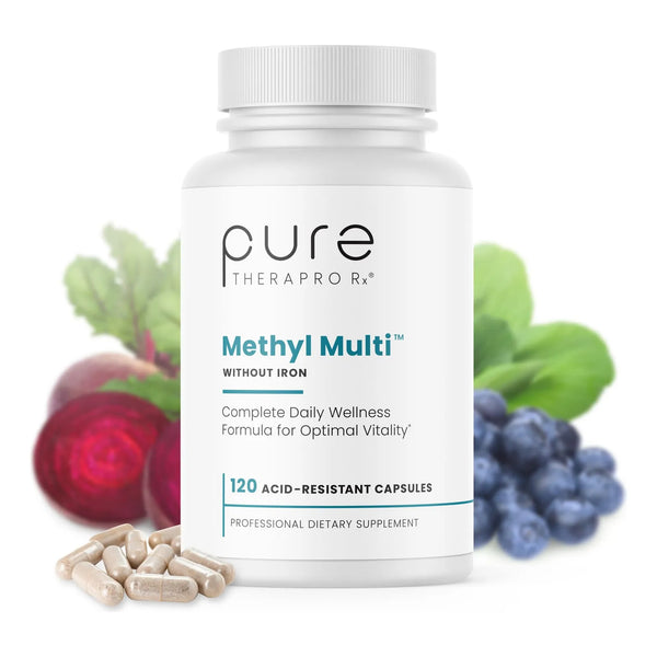 Multivitaminico Metilado Sin Hierro 60 Dias Metil B12 5 MTHF Apoyo MTHFR