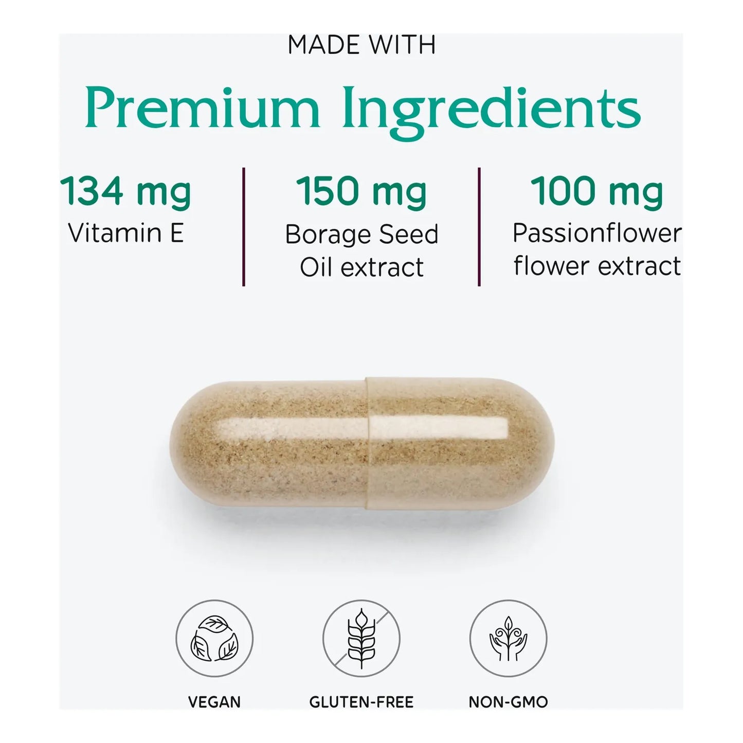 Apoyo Premenstrual Vegano 120 Capsulas Alivia Sintomas Naturalmente