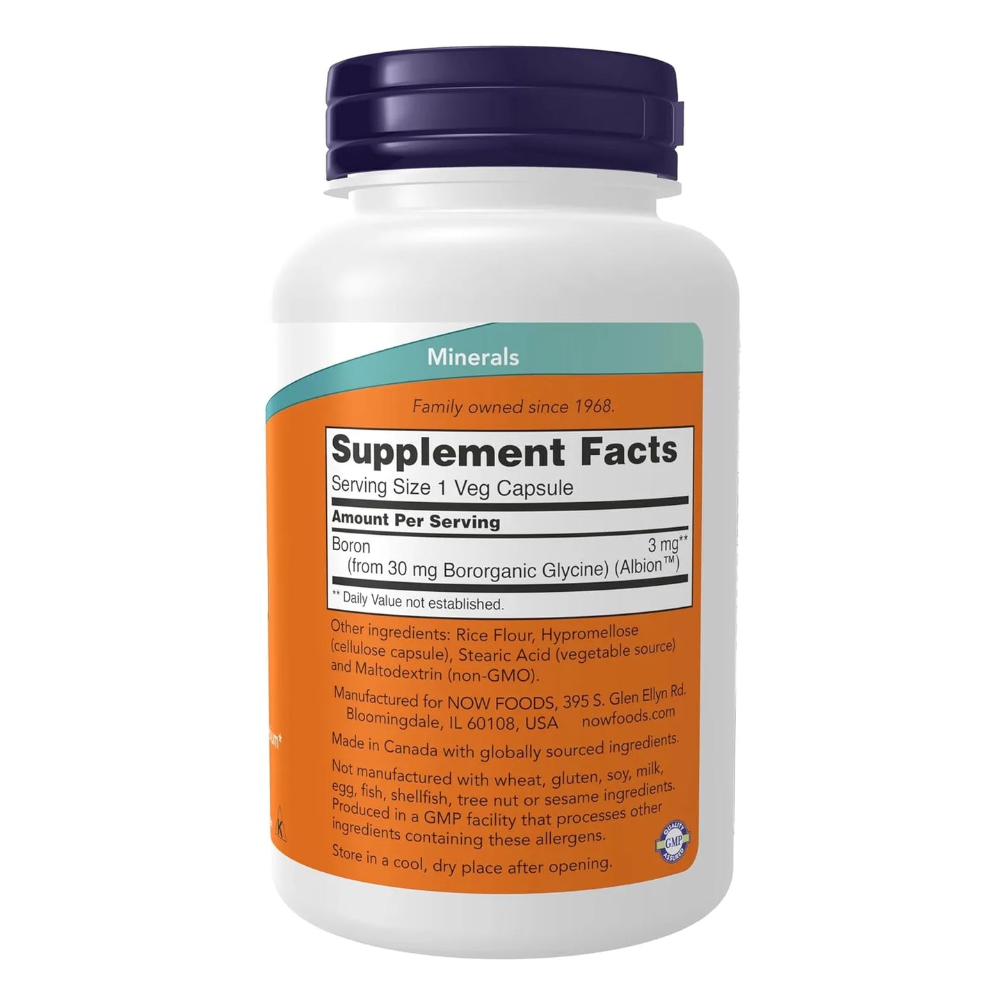 Boro 3 Mg 250 Capsulas Naturales Soporte Oseo Y Bienestar General