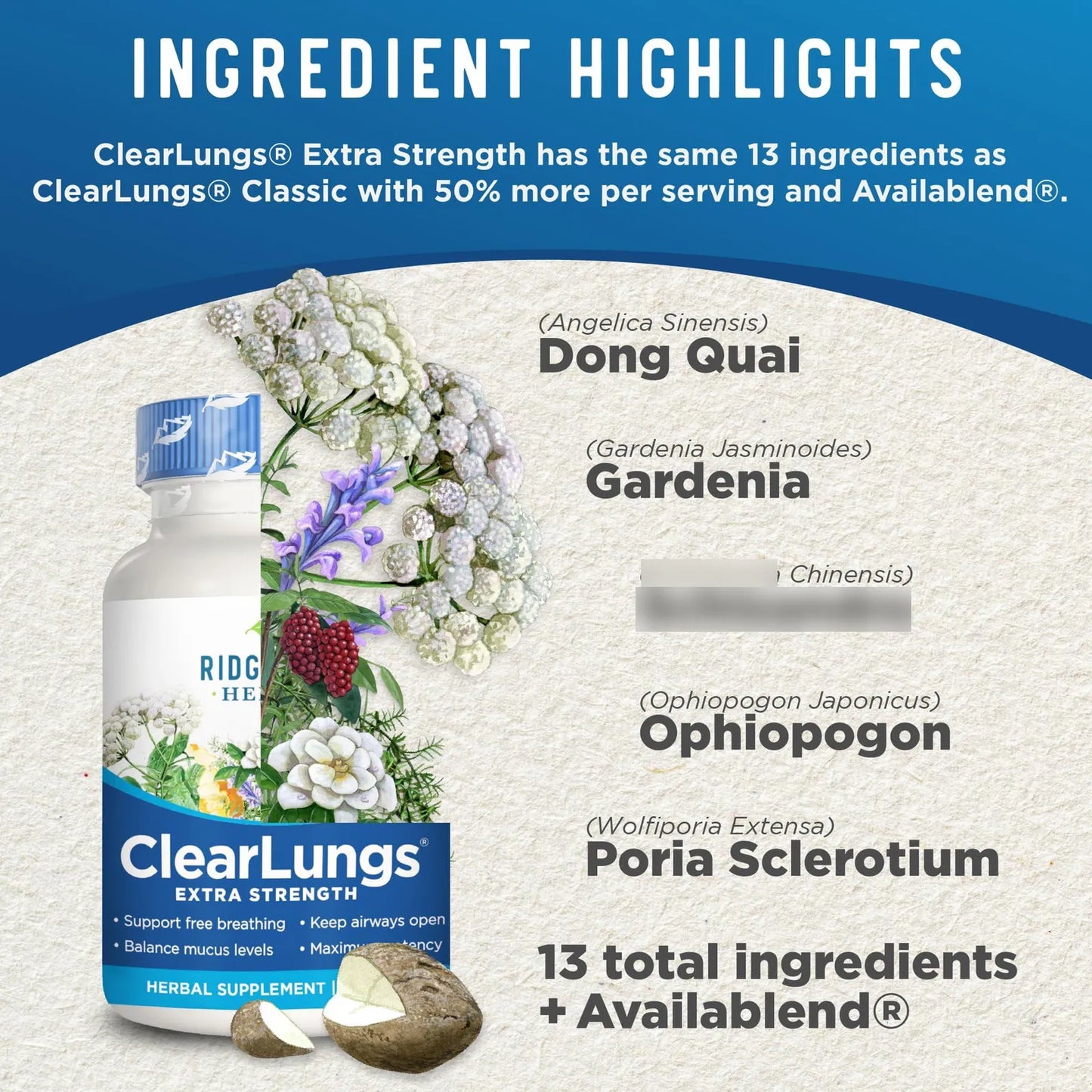 ClearLungs Extra Strength Cápsulas Para Salud Pulmonar Y Respiratoria 120 Unidades