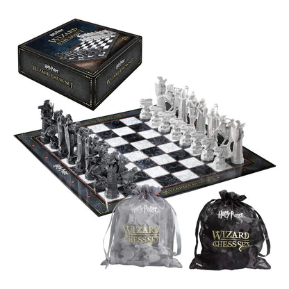 Juego De Ajedrez Mago Harry Potter Noble Collection Nn7580 Tablero Y Piezas Magicas
