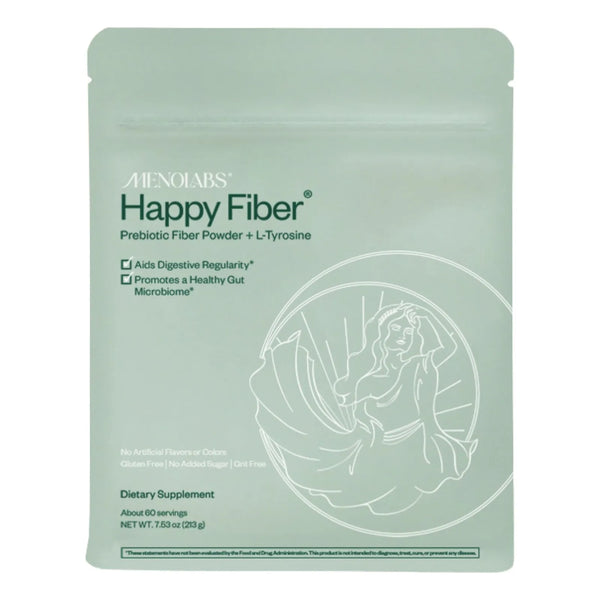 Happy Fiber Suplemento De Fibra Con L Tirosina Y Probiótico Para Mujeres