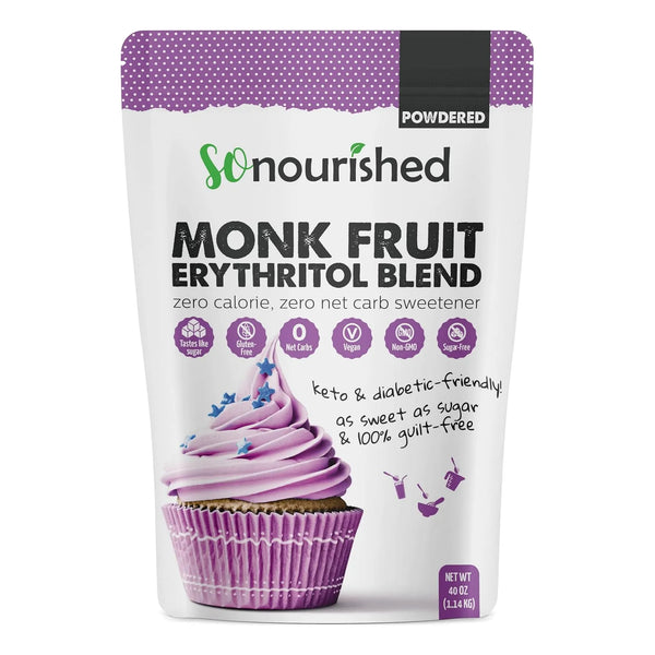 Edulcorante De Fruta De Monje Con Eritritol Granular Sustituto De Azúcar 1 1 Keto Sin Calorías