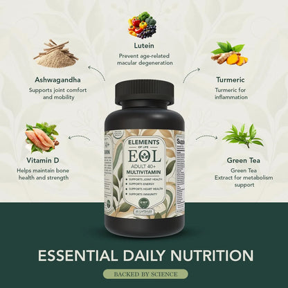 Multivitaminico Completo Diario Adultos Energia Natural Inmunidad 40+