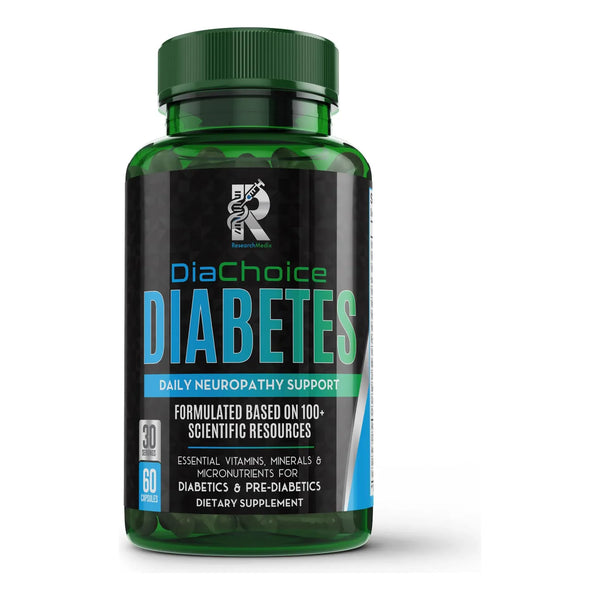 DiaChoice Soporte Neuropatía Ácido Alfa Lipoico 600 Mg Co Q10 Magnesio Vitaminas B