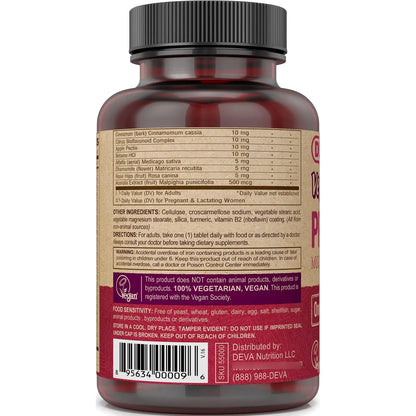 Multivitamínico Prenatal Vegano Con DHA Ácido Fólico Y B12 90 Tabletas