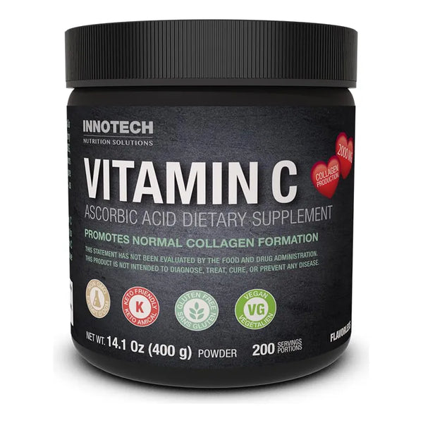 Vitamina C Pura En Polvo 400 Gramos Antioxidante Refuerza Sistema Inmune