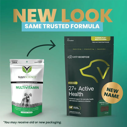 Multivitamina Canina VetriScience Para Perros Salud Piel y Energía 30 Masticables