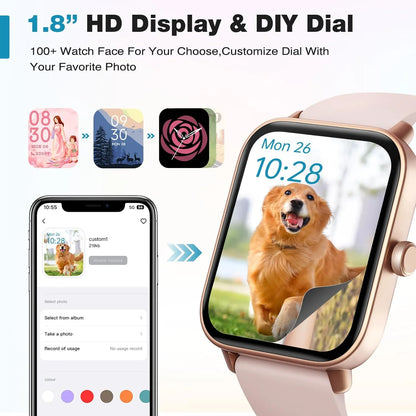 Fitpolo Smart Watch Monitor Cardíaco Resistente Al Agua Pantalla Táctil