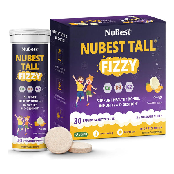 Tabletas Efervescentes Tall Fizzy Para Niños Huesos Fuertes E Inmunidad