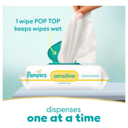 Toallitas Sensibles Hipoalergenicas Pampers 12 Paquetes 1008 Unidades