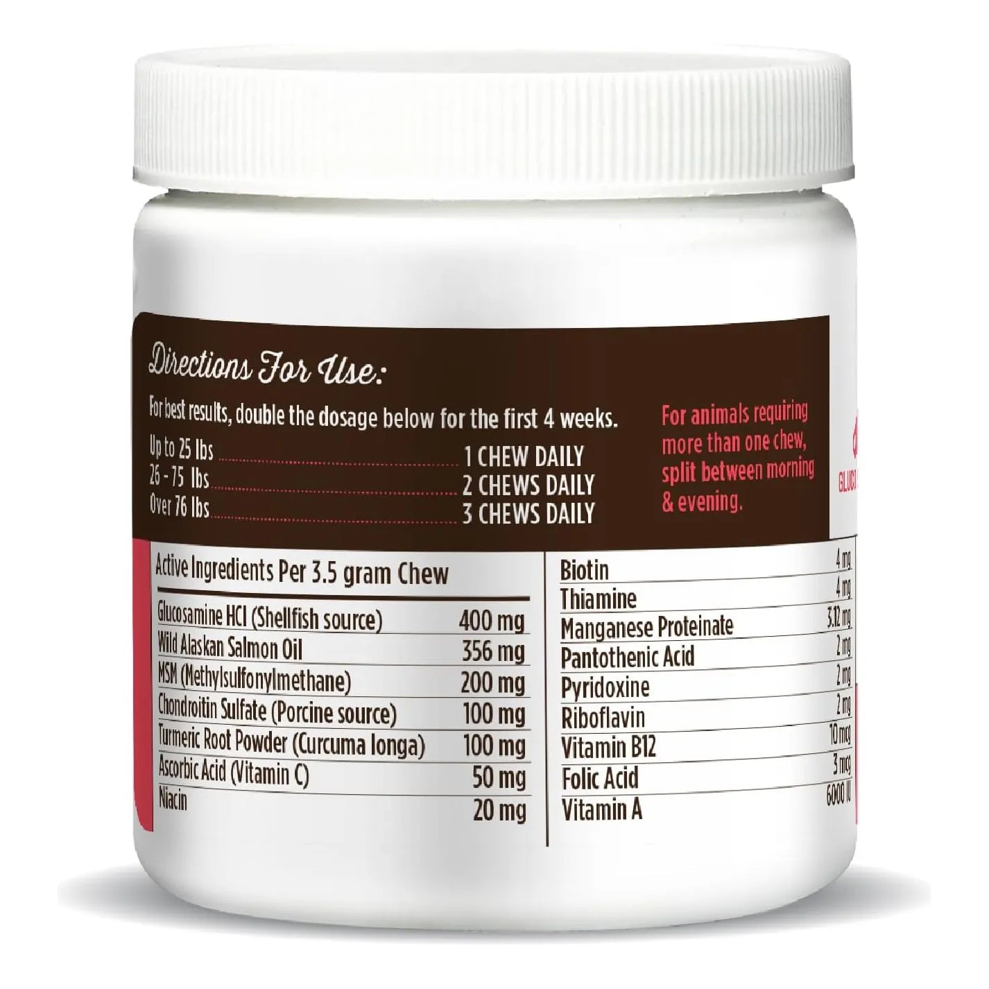 Masticables Multivitamínicos 5 En 1 Para Perros Con Glucosamina Y Probióticos
