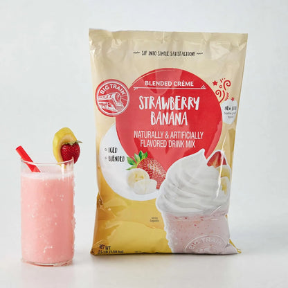 Big Train Polvo Para Bebidas Creme Kidz Kreamz Sabor Plátano Y Fresa