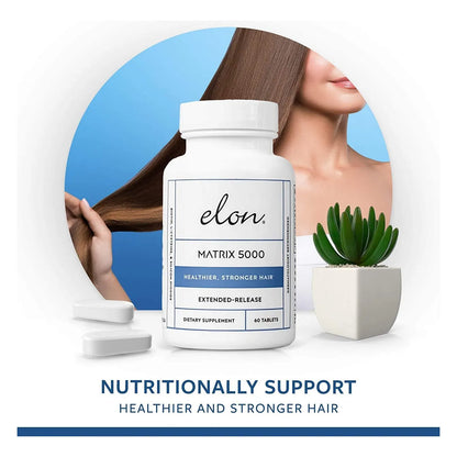 Vitaminas Biotina 5000 Mcg Crecimiento Cabello Liberación Prolongada Elon Matrix