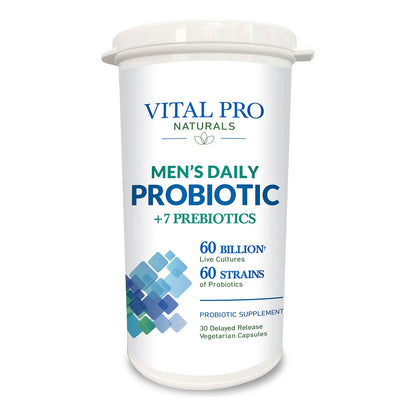 Vital Pro Naturals Probiótico Diario Para Hombres Con Prebióticos 30 Cápsulas