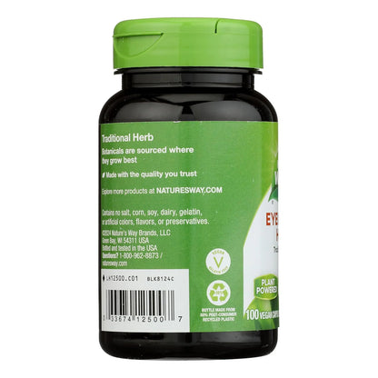Capsulas De Hierba Eyebright 100 Unidades Para Salud Ocular Natures Capsule Vegetariana