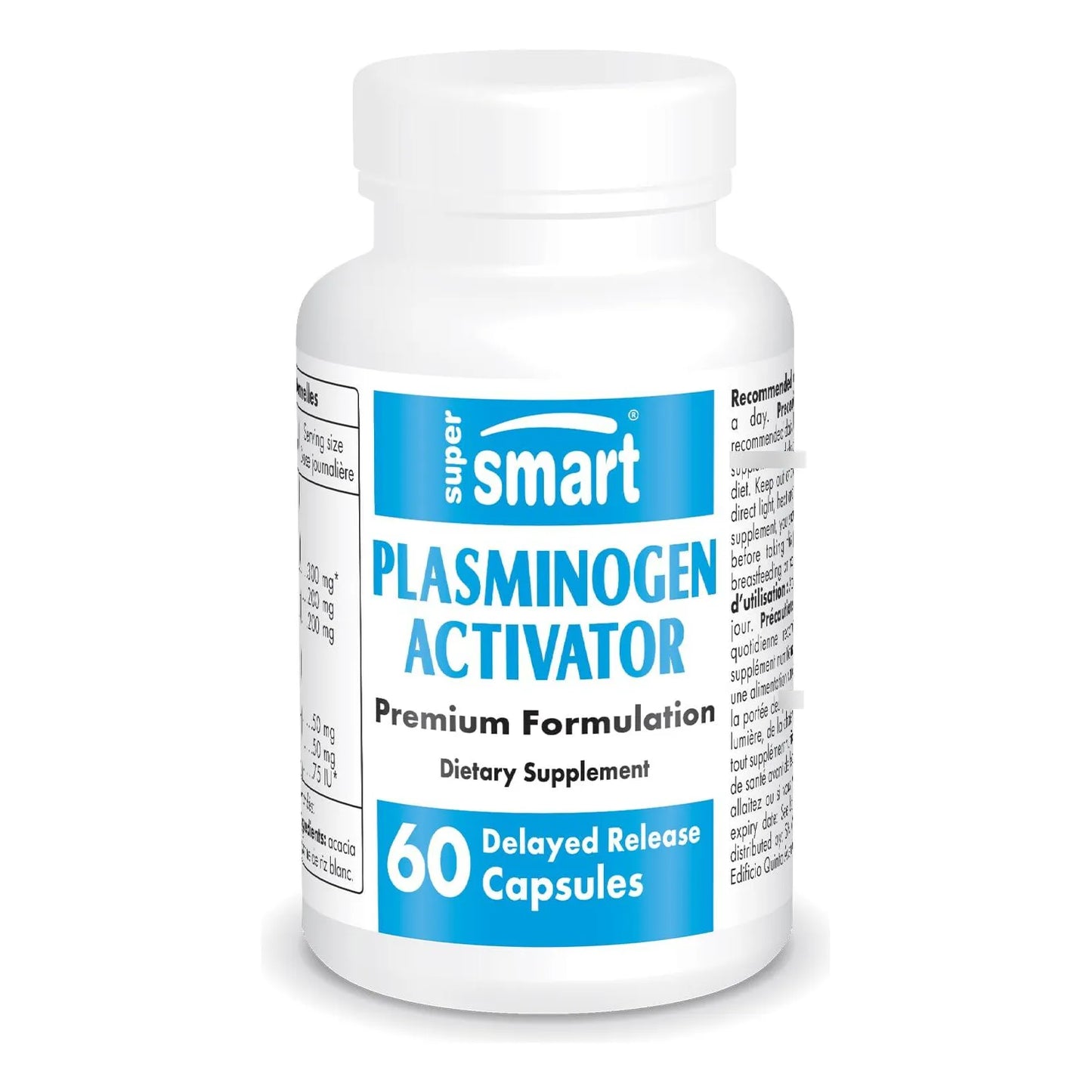Activador De Plasminogeno Con Pterostilbeno Nattoquinasa Y Serrapeptasa 60 Capsulas