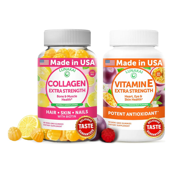 Gomitas Colageno Vitamina E Antienvejecimiento Cabello Piel Unias 250 Mg